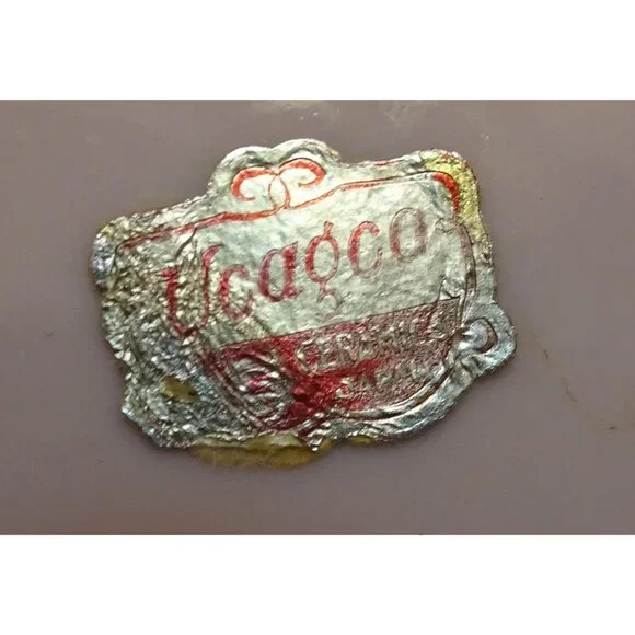 Vintage Ucagco Ceramic Women in Pink Dress w/ Basket Figurine antique lady - Picture 14 of 16